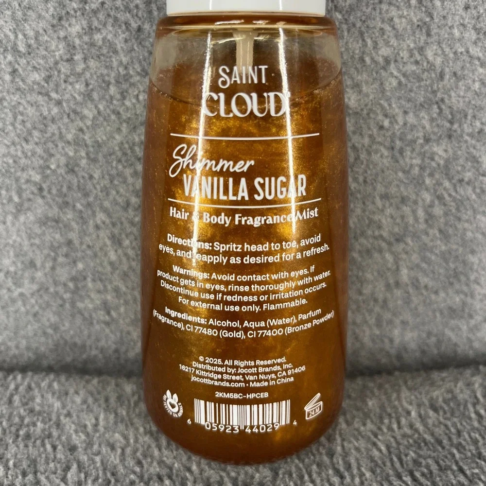 Saint Cloud Shimmer Vanilla Sugar Gold Hair & Body‎ Fragrance Mist Spray 8 oz